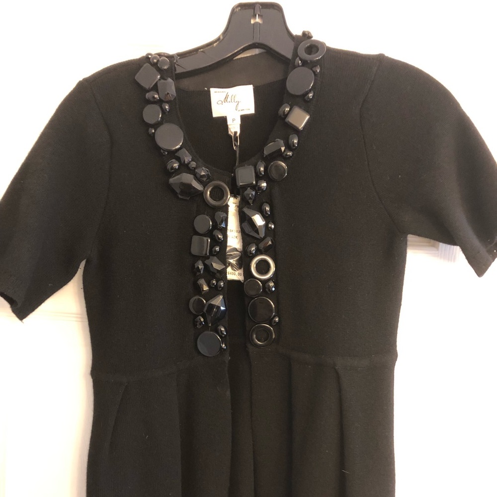 NWT Milly of New York sweater with beading- size P